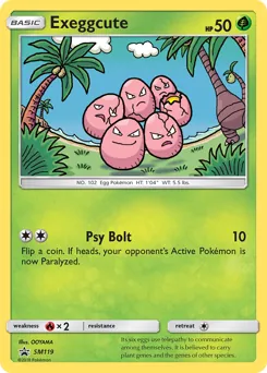 SM Black Star Promos Exeggcute Pokémon card